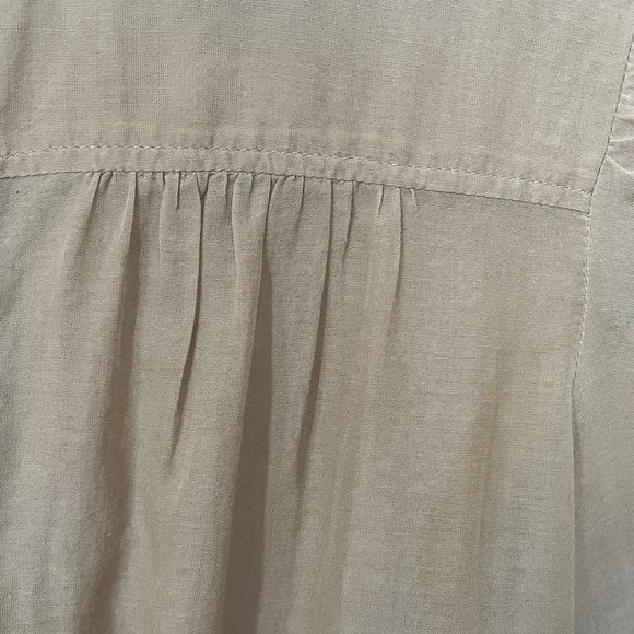 Dries Van Noten Light Brown Cotton Silk Button Down Shirt - Picture 4 of 12